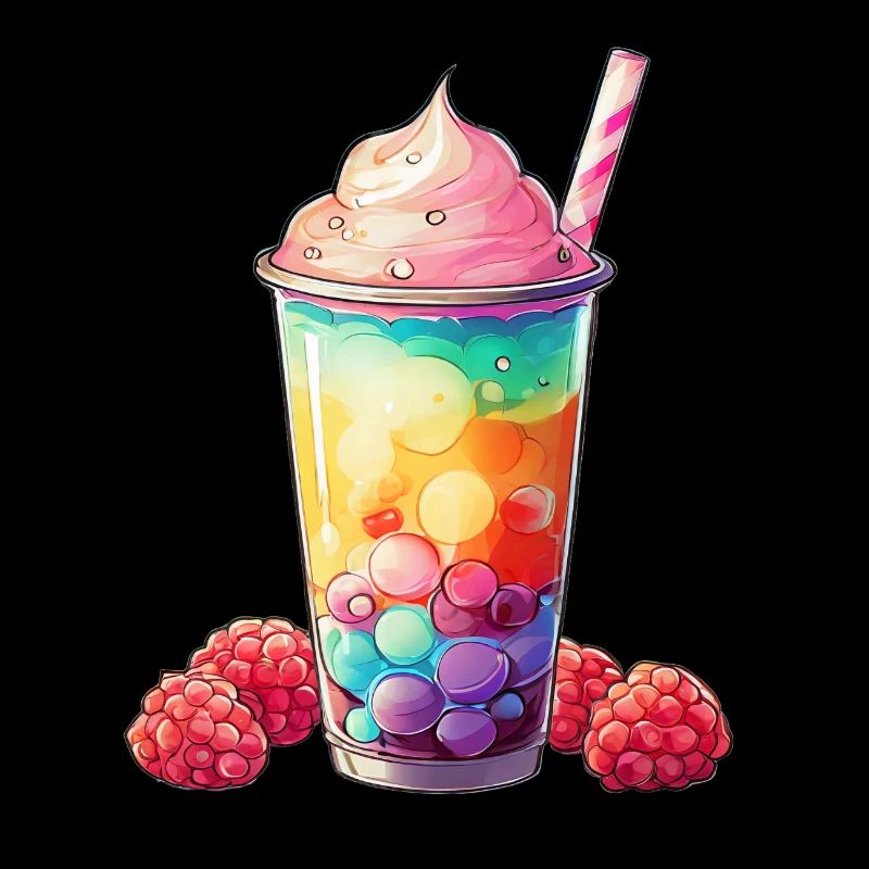 Colorfull Bubble Tea