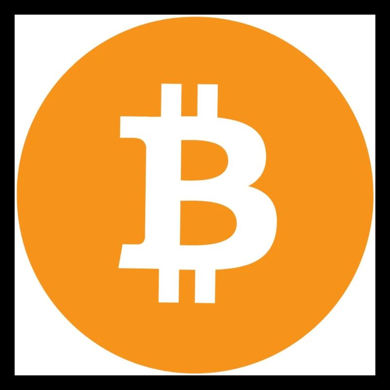 Bitcoin Logo White Background
