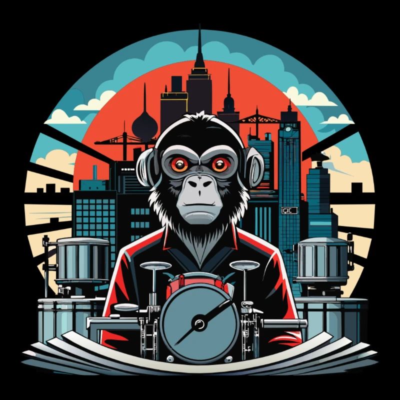 Retro Industry Groove : Le singe à la batterie