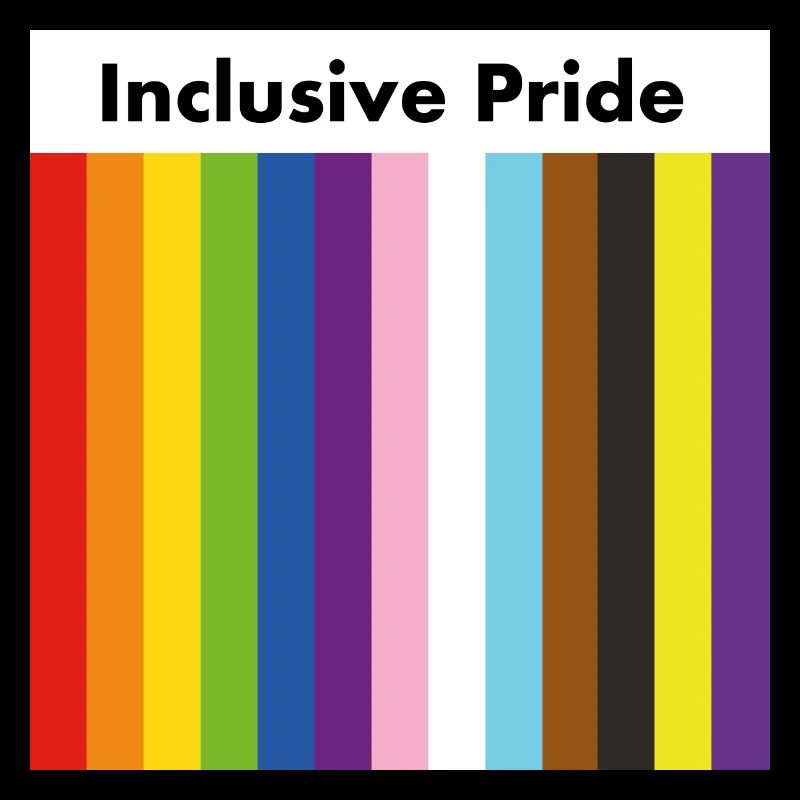 Rayures du drapeau de la fierté Inclusive Progress