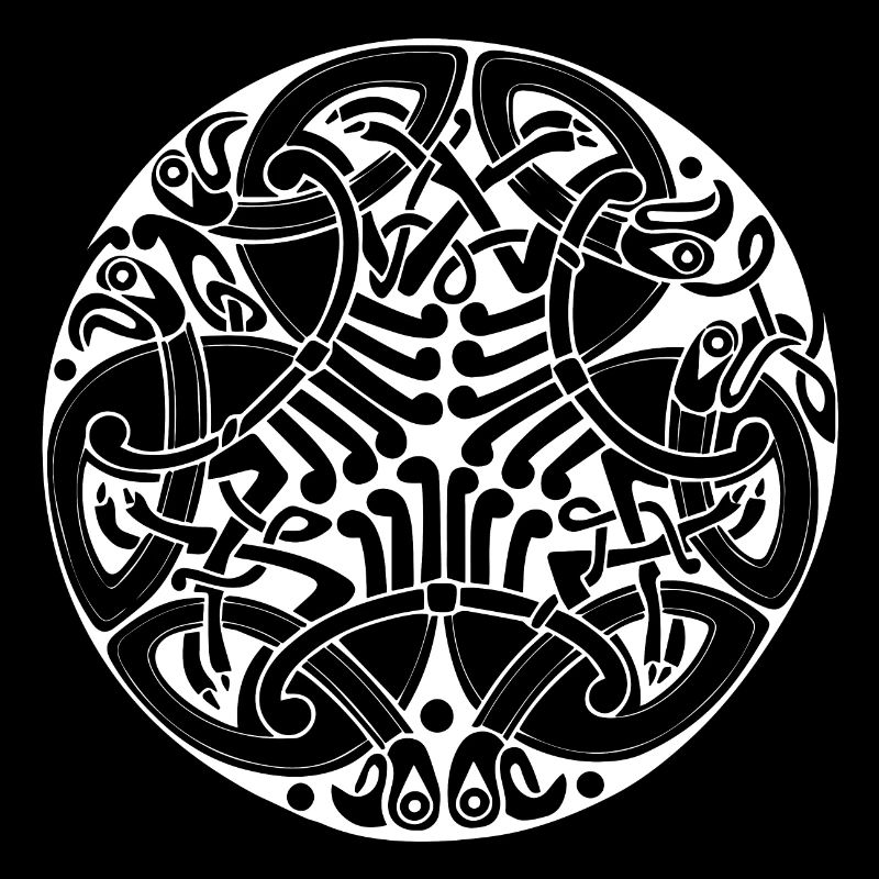 Celtic circles corners swatches gothic symbols
