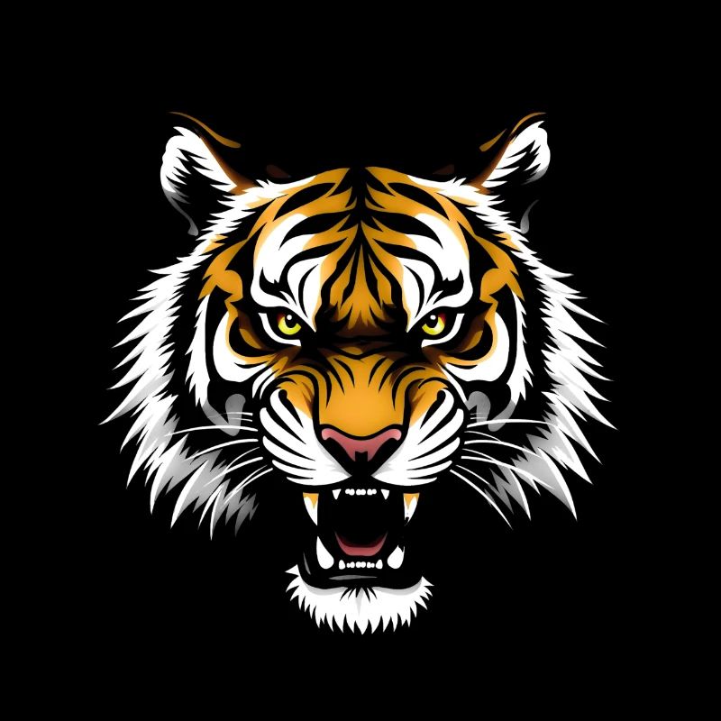 Bunter wilder Tiger