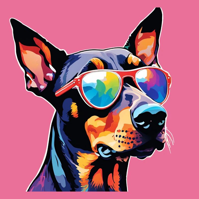Dobermann bunt 1