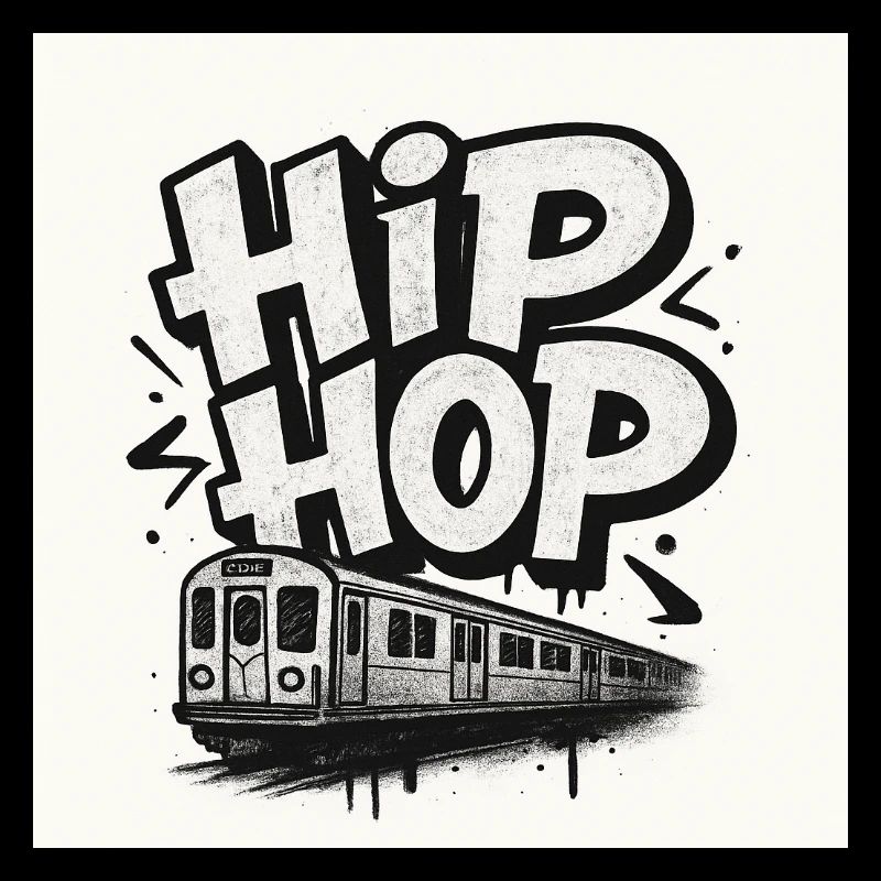 Lettrage HipHop avec train