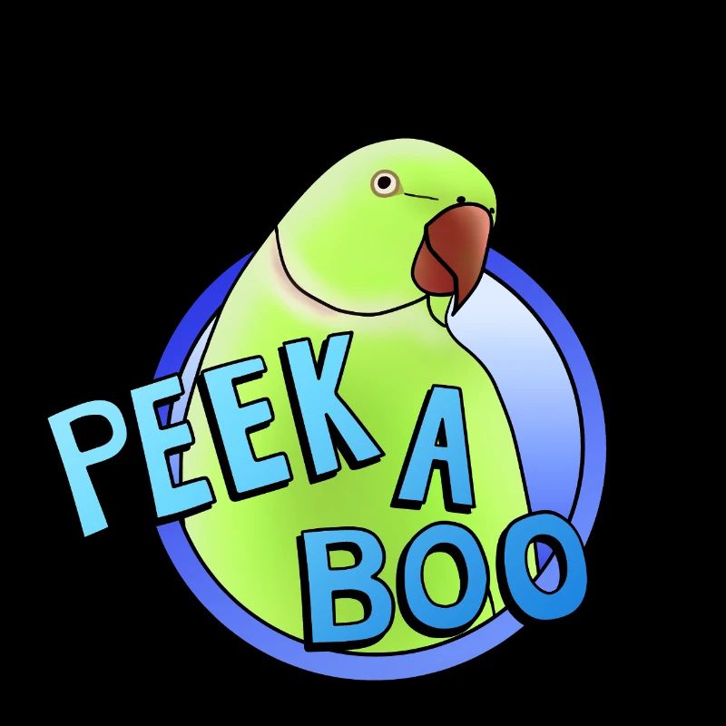 perruche à collier vert « Peek-a-boo »