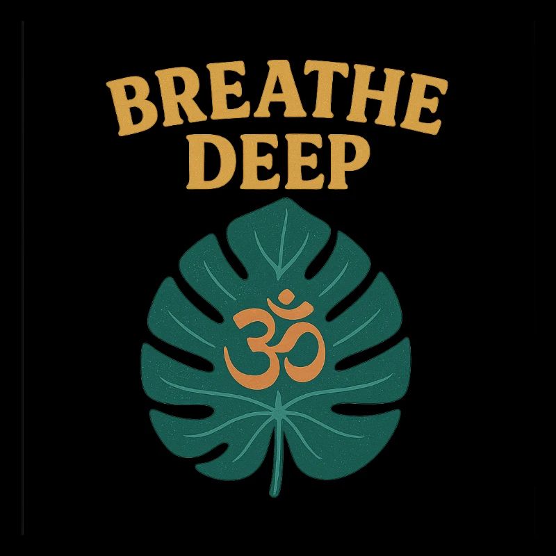 Take a deep breath with Monstera leaf