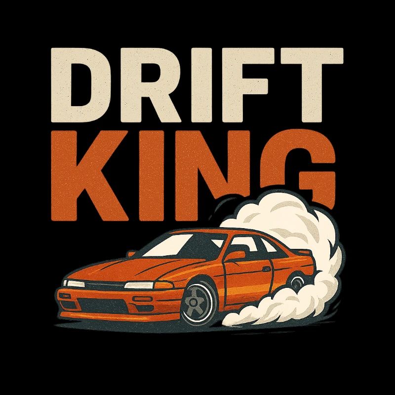 Drift King JDM Slide – Art de course rétro