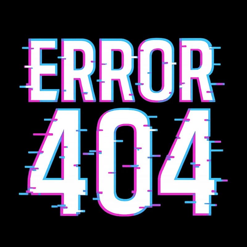 Neon Fehler 404 Schriftzug