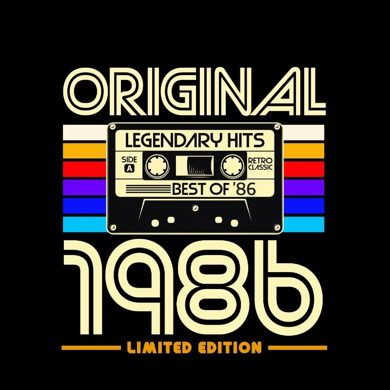 Original 1986 Édition limitée Cassette rétro