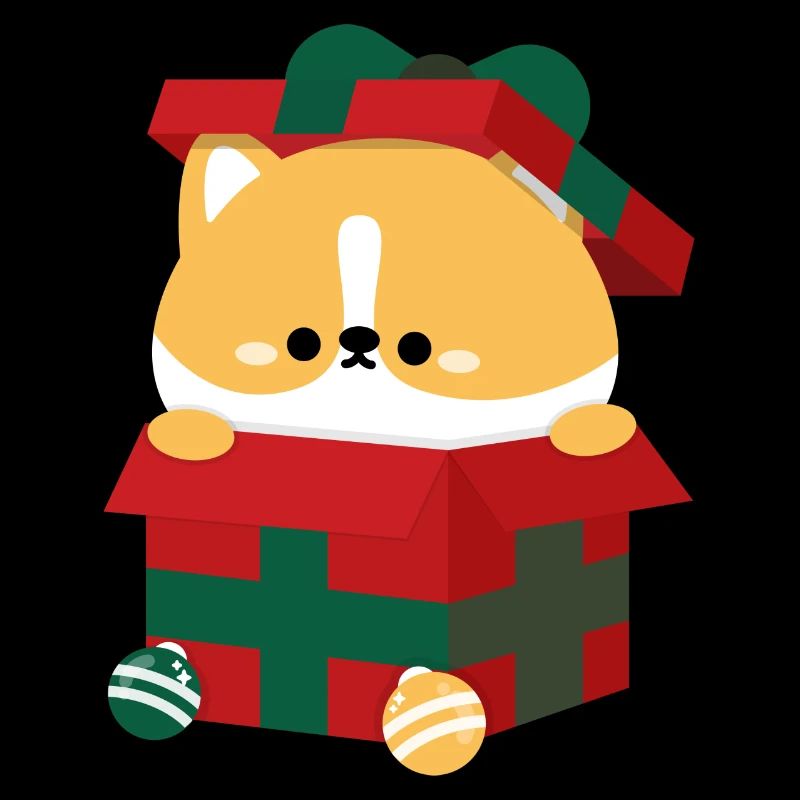 Corgi Christmas Present