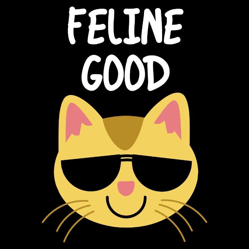 Feline Good : Se sentir bien chat jeu de mots citation