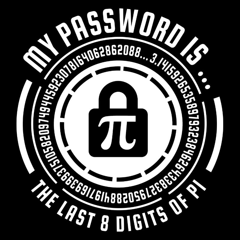 MON MOT DE PASSE DÉCIMALE PI MATH GIFT