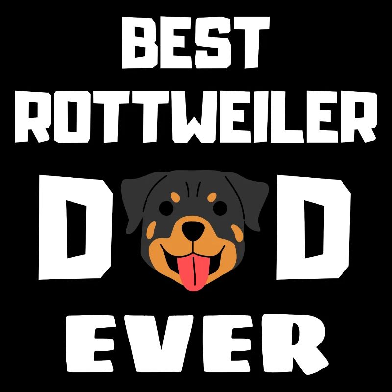 Bester Hunde Papa Vatertag Geschenk Rottweiler