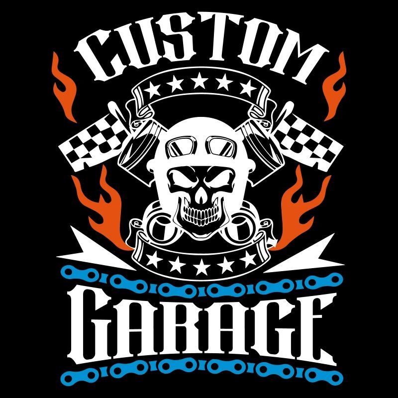 custom garage motorcycle