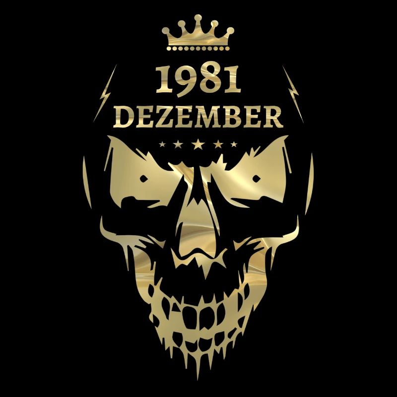 Décembre 1981 Skull Gold