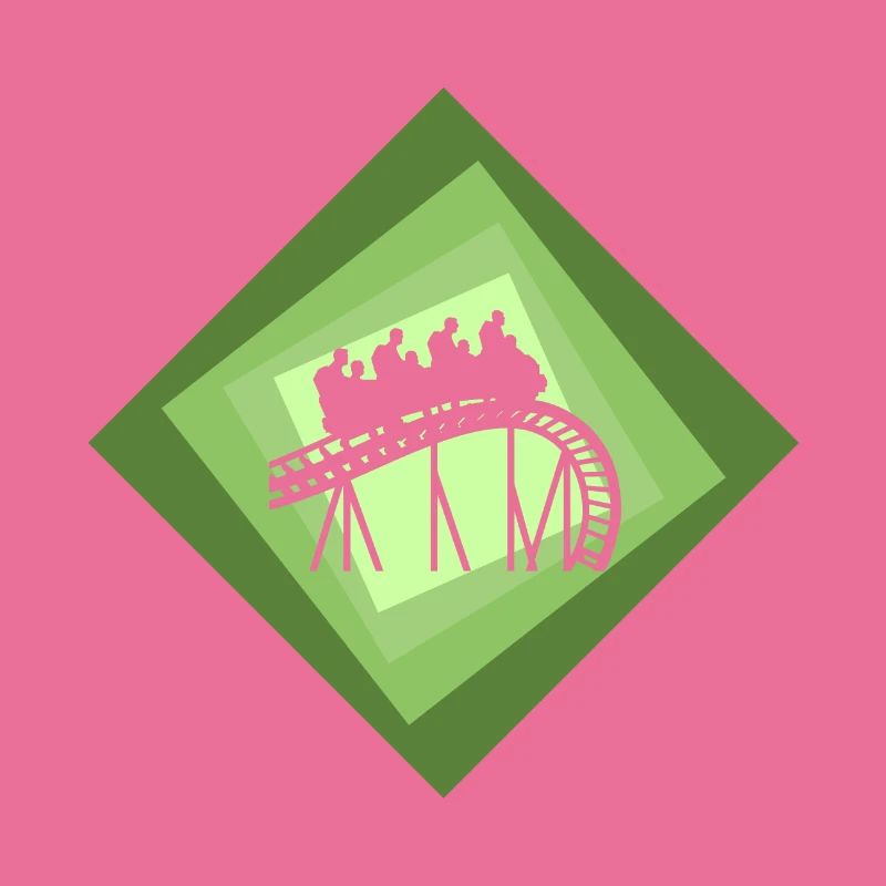 Achterbahn rollercoaster Rummel