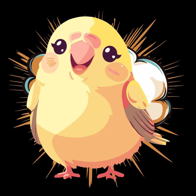 Troupeau d’oiseaux perruches