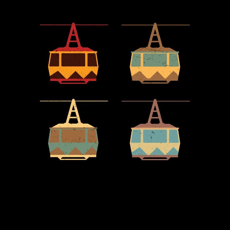 Seilbahn Retro Bergbahn Gondel Luftseilbahn