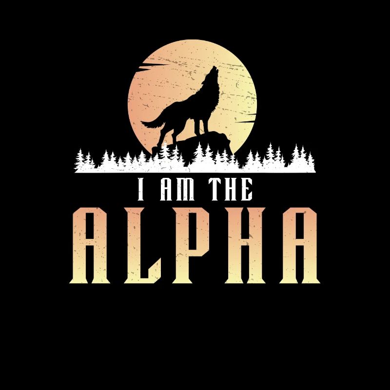 I Am The Alpha Howling Wolf Full Moon For Epic