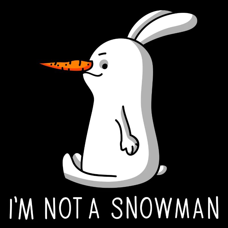 Rabbit with carrot nose