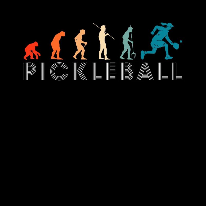 Vintage Retro Evolution Pickleball Shirt