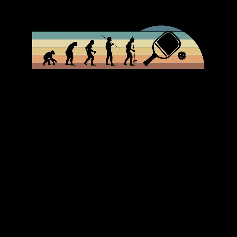 Vintage Retro Evolution Pickleball Shirt