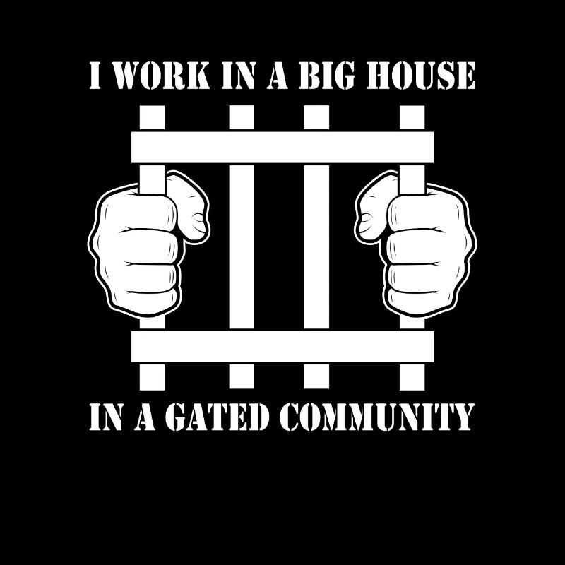 Je travaille dans une grande maison dans une communauté fermée