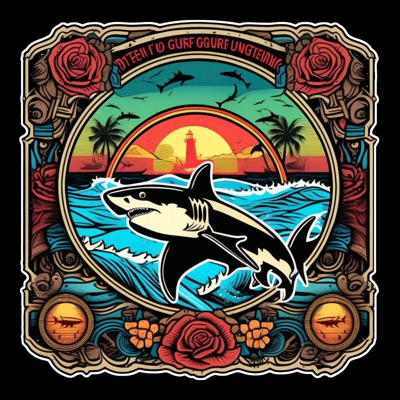 Shark & Sunset