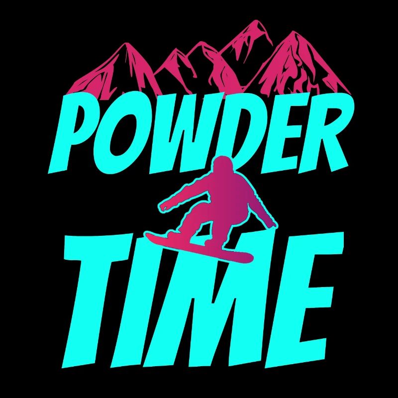 Snowboard dans la poudreuse