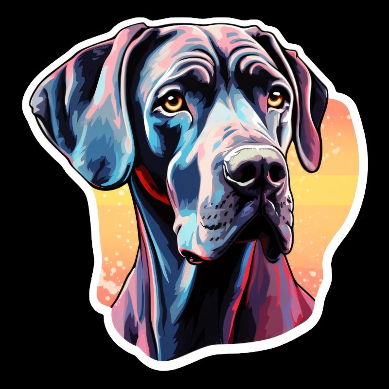 Dogue Allemand coloré