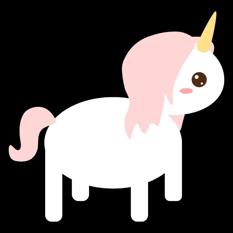 Conception de dessin animé licorne fantaisiste