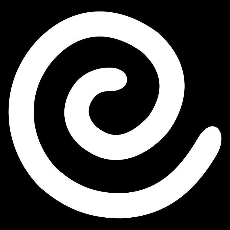 Monochrome spiral