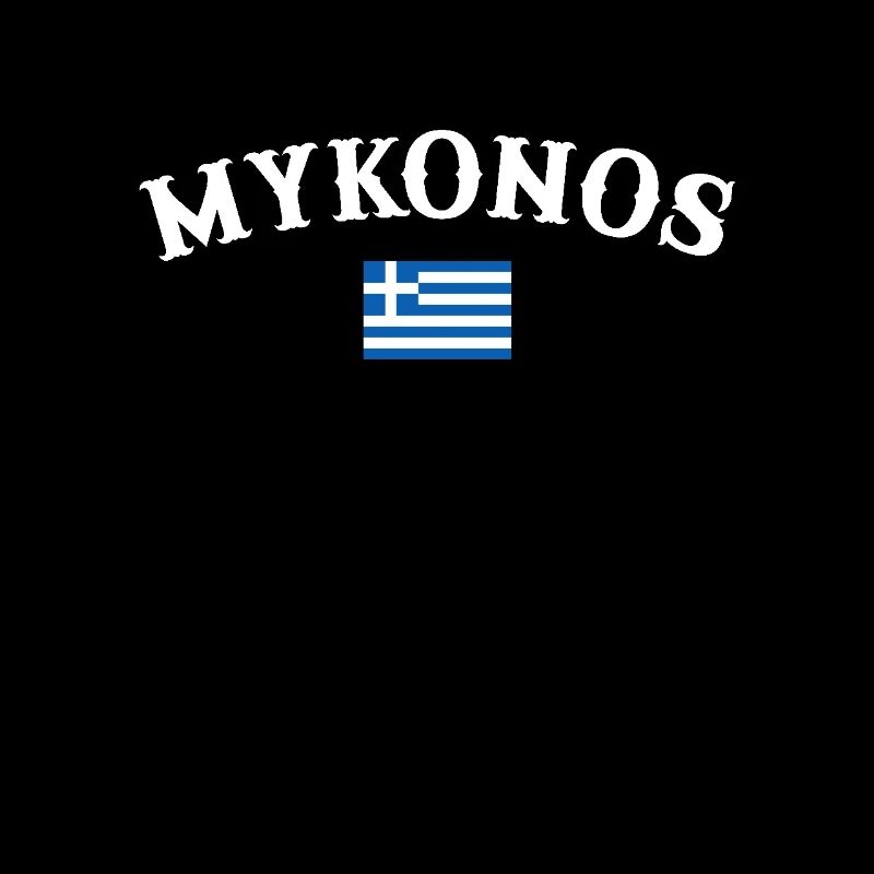 Mykonos Grèce Drapeau grec Grec