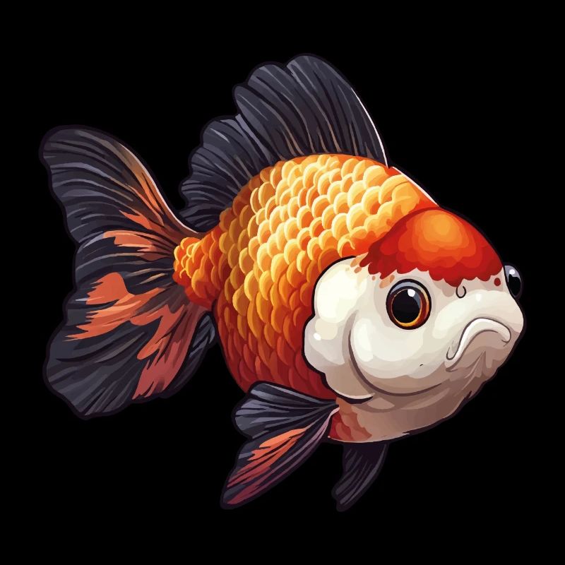Fancy Calico Veiltail Poisson rouge