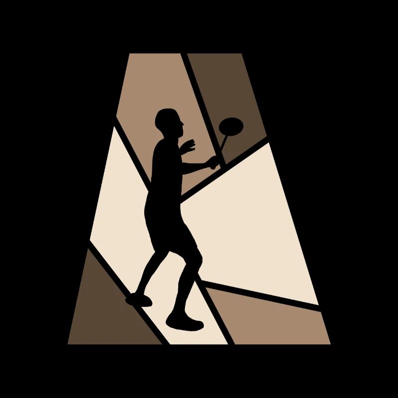 Drop Badminton Player Smash