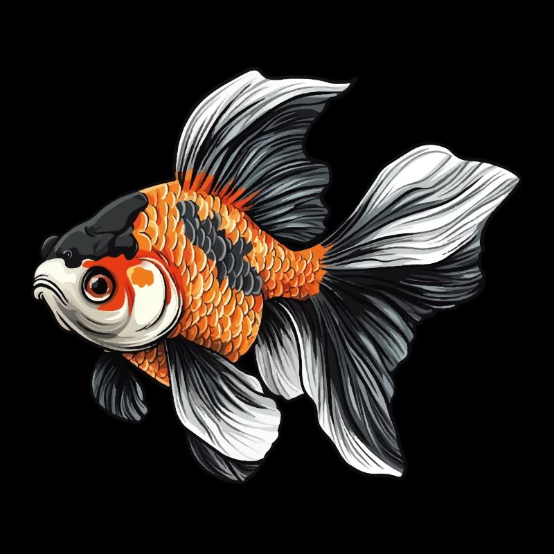 Fancy Calico Veiltail Goldfish