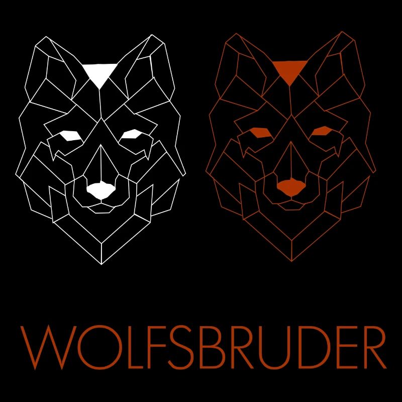 Wolfsbruder minimalistisch
