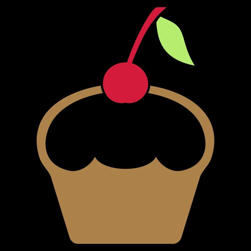 Cupcake mit Kirsche