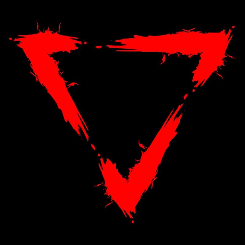 Icône triangle rouge