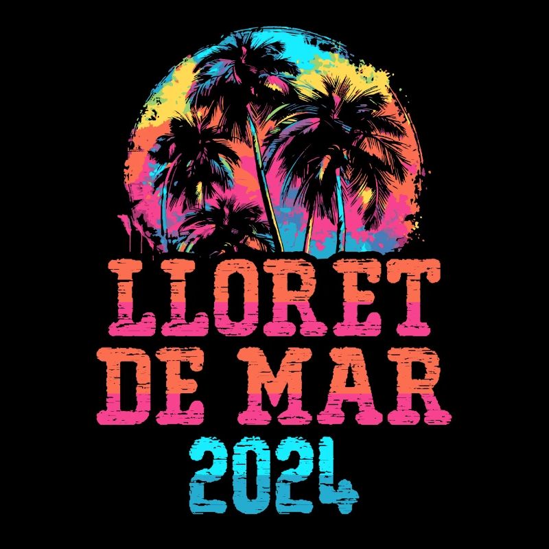 Lloret De Mar 2024 Team Palm Trees Multicolore