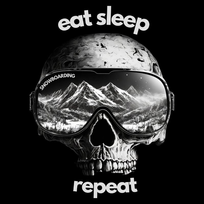 Eat Sleep Snowboard Repeat