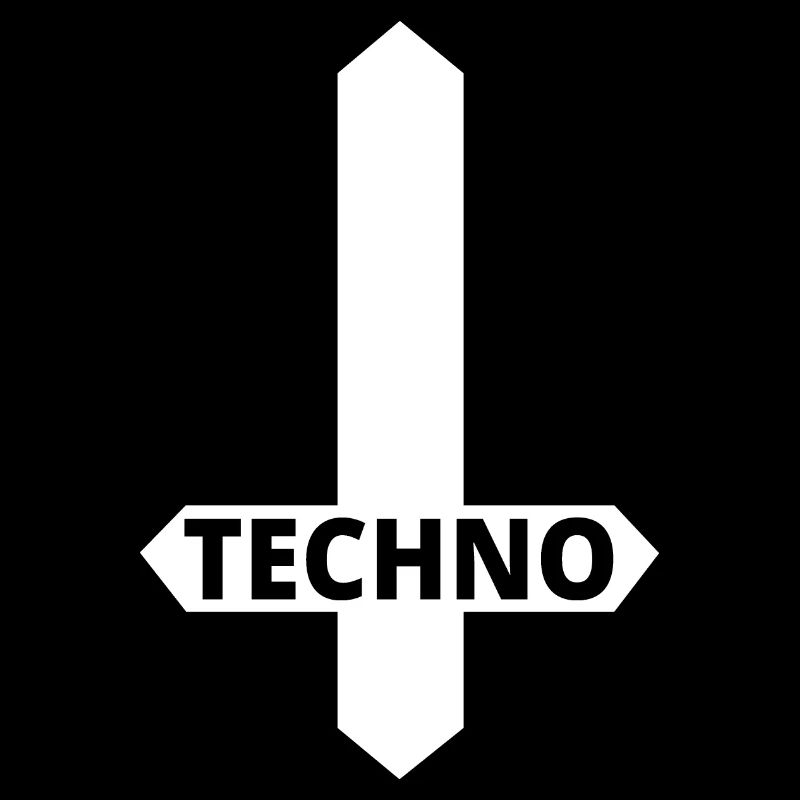 Techno - Rave - Cadeau - Techno merch - Cross
