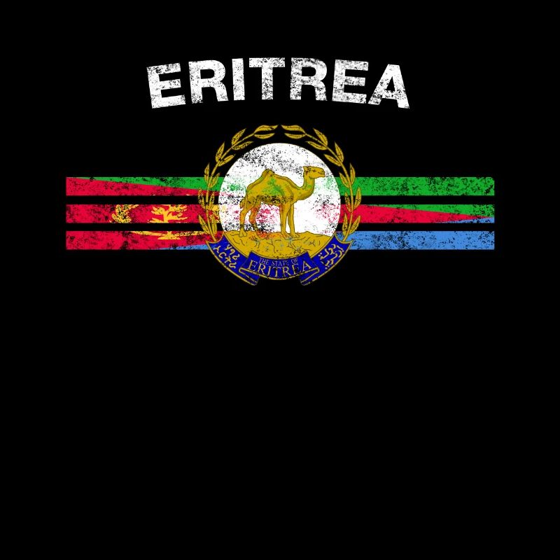 Drapeau érythréen T-shirt - érythréen emblème et l'Érythrée Fl