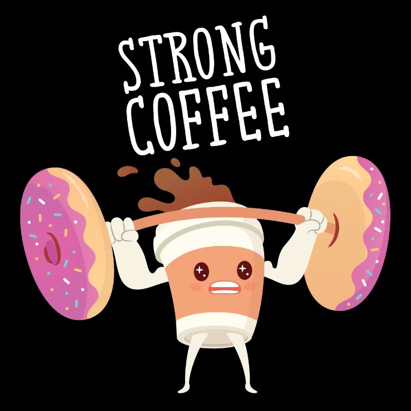 Strong Coffee - Lifting Donut Weights