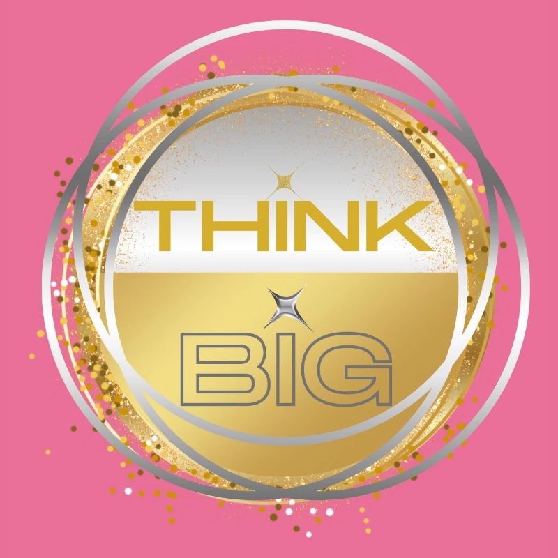 THINK BIG gold silver colour