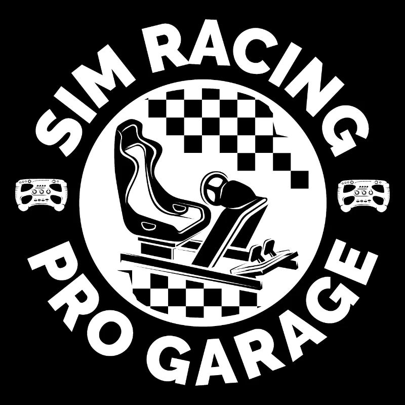 simracing emblem patch sim racer gaming icon