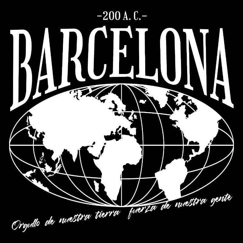 Historical World Map Barcelona Style