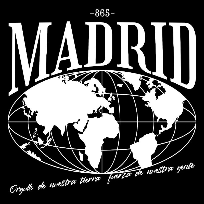 Globaler Stadtplan Madrid Geschenk