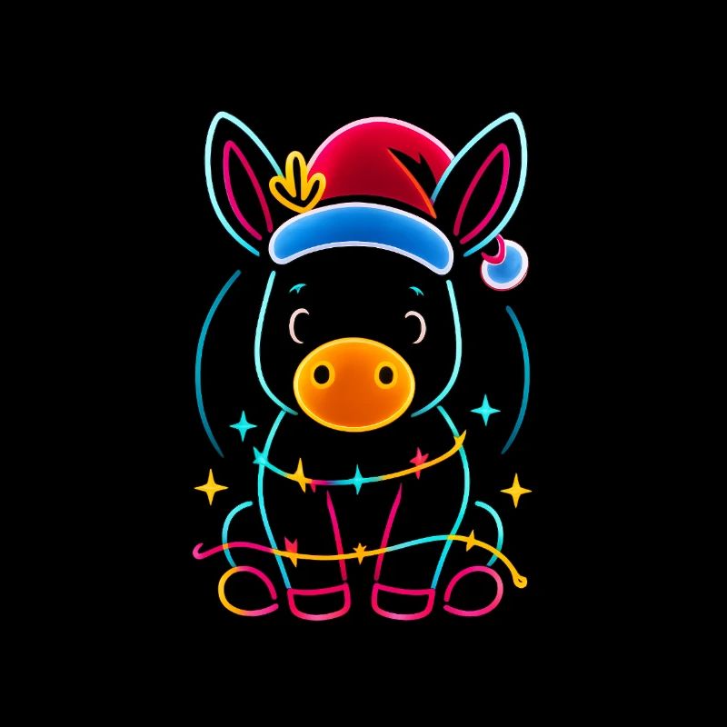 Donkey Elf Christmas Funny Gift