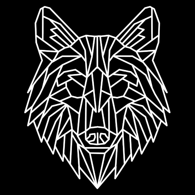 Wolf Geometrisch Linie
